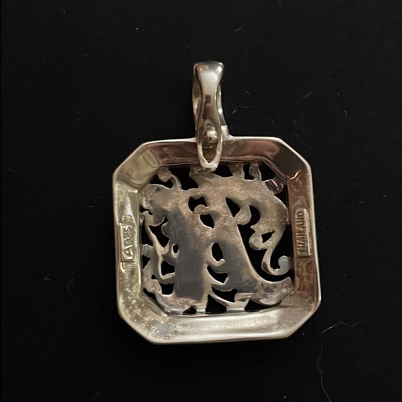 Sterling Silver and Marcasite Monogram “K” Pendant - Picture 3 of 6